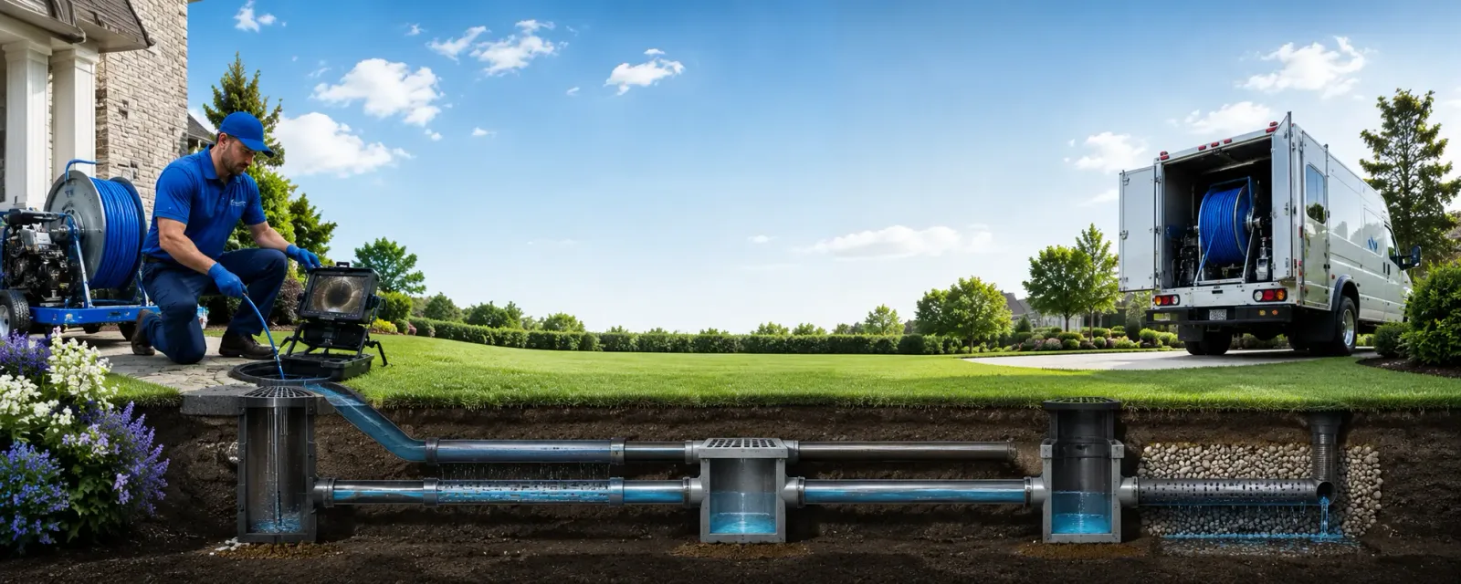 Outdoor drain cleaning information for Marthasville, MO